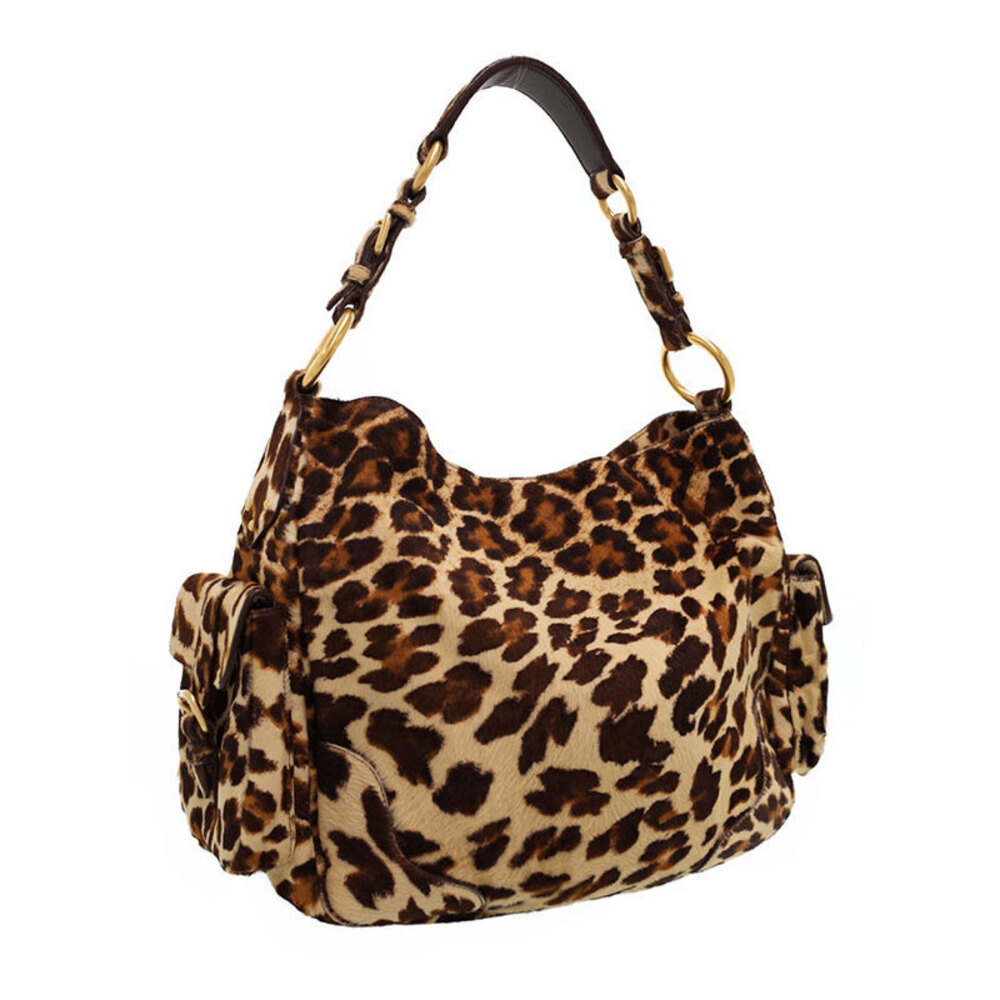 Prada Leopard Calf Hair Shoulder Bag - Picture 2 of 5